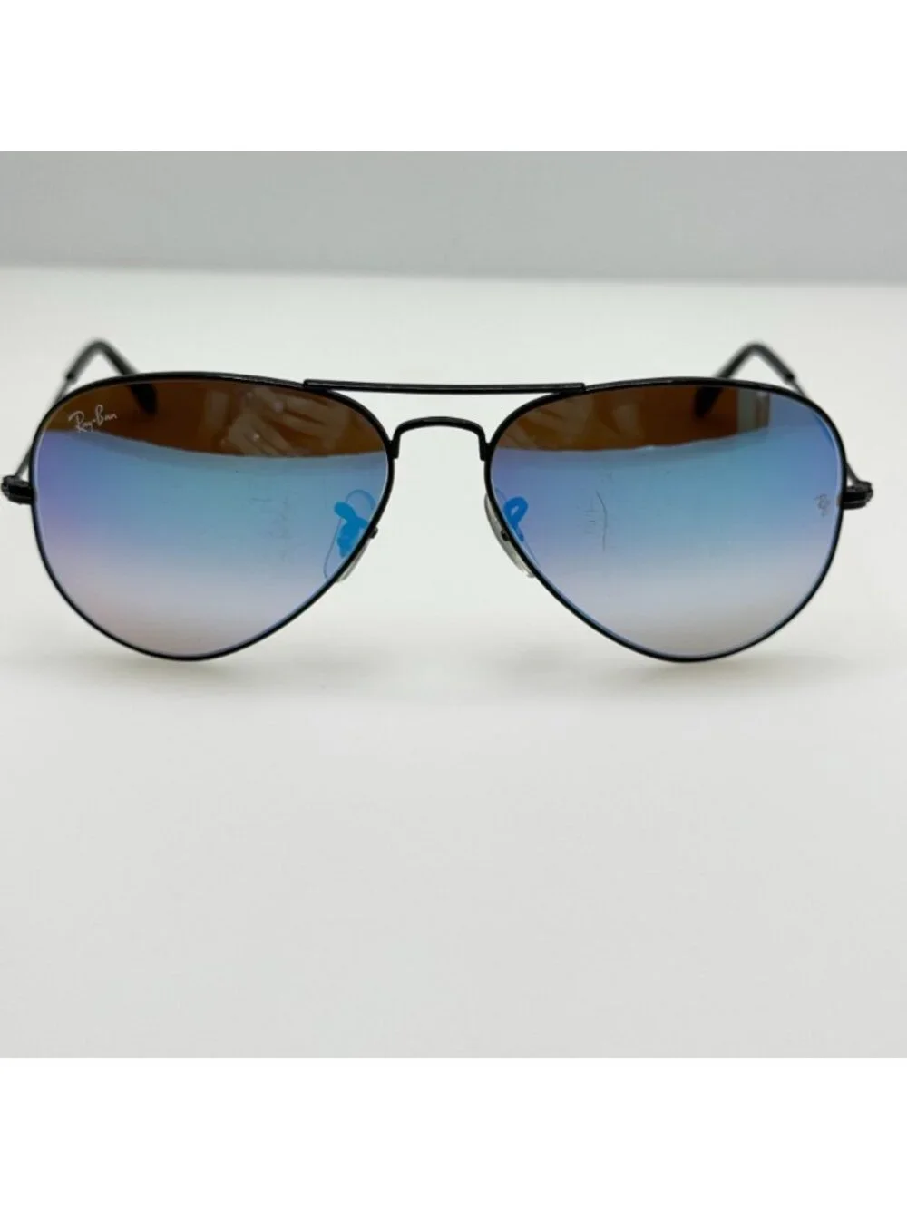 Ray Ban Sunglasses RB 3025 002/4O Aviator Large Metal Black Italy 58-14-135